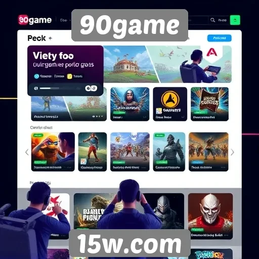 Tendências de design no layout do 90game